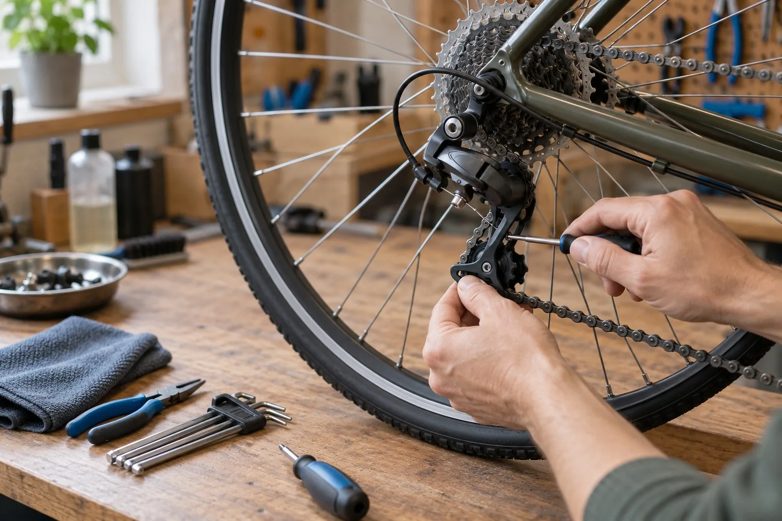 Fahrradwartung mit einfachen Werkzeugen